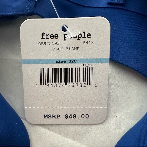 NWT Free People Intimately Blue Ari Underwire Bra Size 32C - Picture 14 of 15